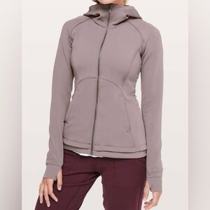 Lululemon stopover hooded jacket in Moon Rock